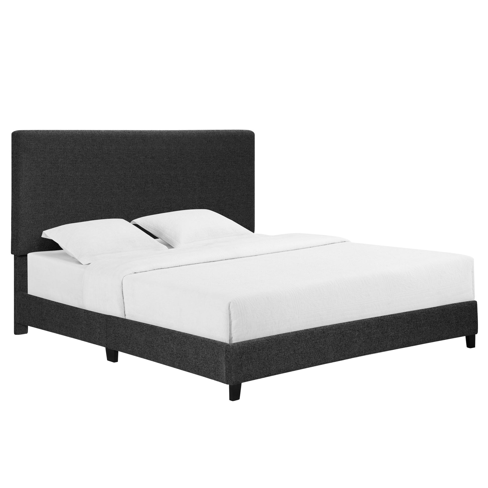 Boucle Upholstered Platform Bed - The Sleep Loft - Online Mattress Showroom NYC
