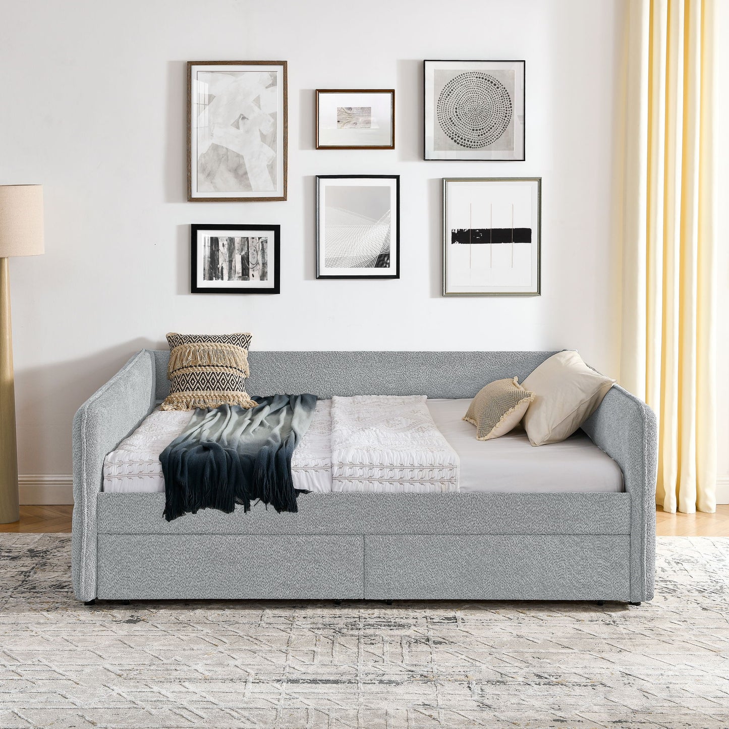 Upholstered Daybed & 2 Drawers - The Sleep Loft - Online Mattress Showroom NYC
