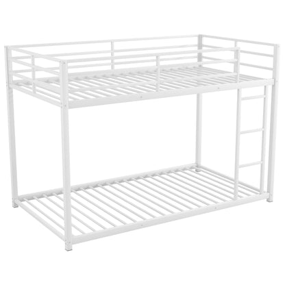 Metal Bunk Bed, Low Bunk Bed With Ladder - The Sleep Loft - Online Mattress Showroom NYC
