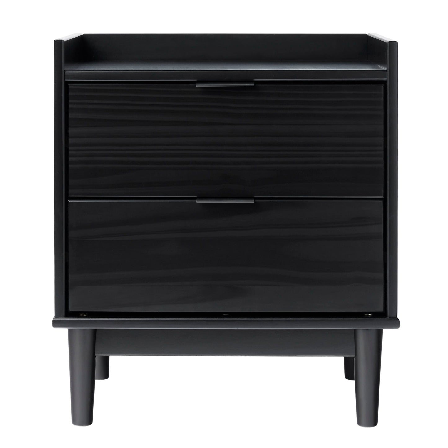 Mid-Century Modern 2 Drawer Nightstand - The Sleep Loft - Online Mattress Showroom NYC