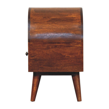 Dome Bedside Table - Brown - The Sleep Loft - Online Mattress Showroom NYC