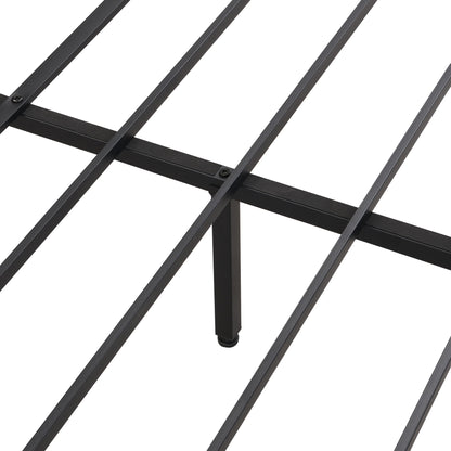 Modern Metal Platform Bed Frame With Wooden Headboard, USB Charging Station, Storage Drawers - The Sleep Loft - Online Mattress Showroom NYC