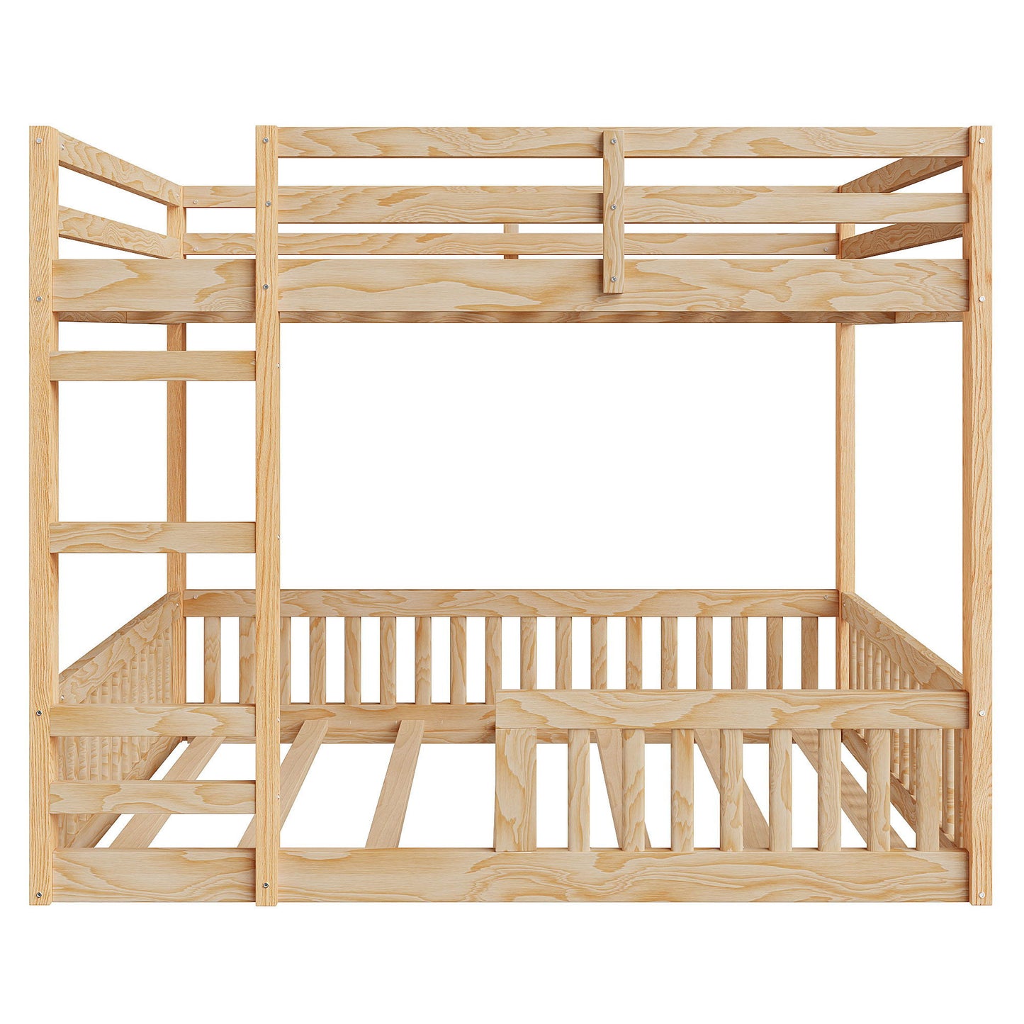 Stylish Bunk Bed With Ladder And Guardrails - The Sleep Loft - Online Mattress Showroom NYC