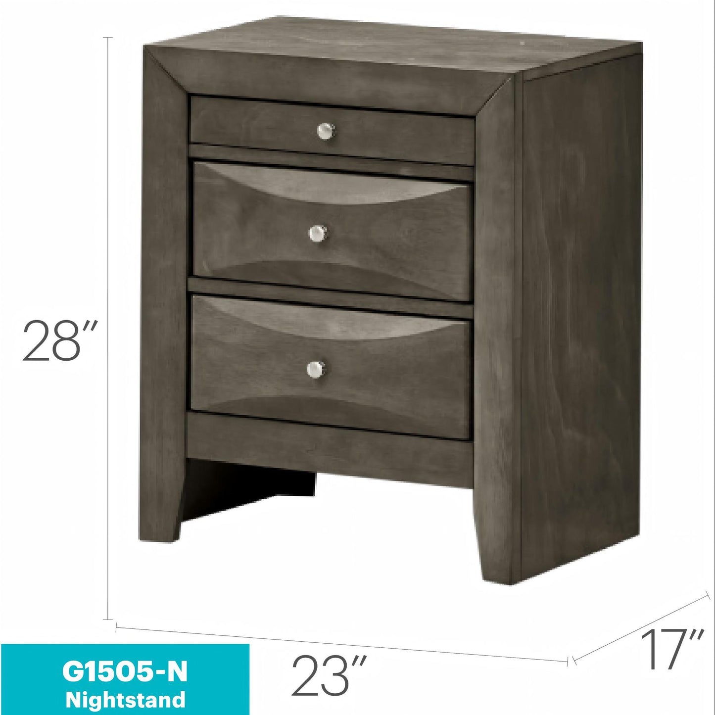 Modern Design Nightstand - The Sleep Loft - Online Mattress Showroom NYC