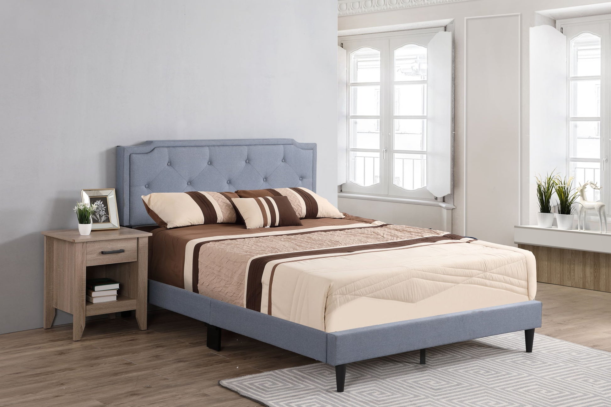 Button Tufted Bed Charming For Cozy Spaces - The Sleep Loft - Online Mattress Showroom NYC