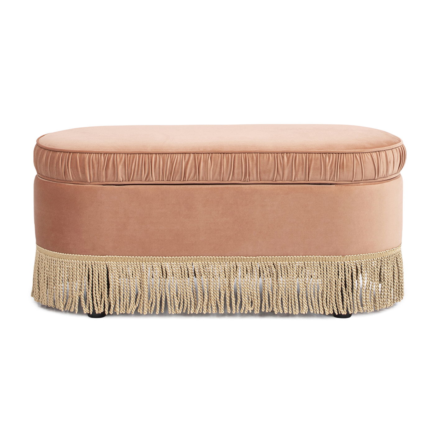 Serena - Contemporary Design Oval Storage Bench Ottoman - The Sleep Loft - Online Mattress Showroom NYC