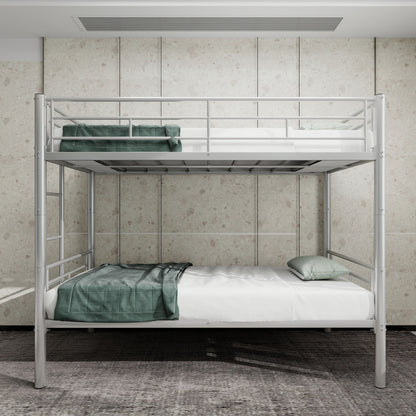 Metal Bunk Bed For Kids, Convertible Bedframe With Ladders & Guardrail - The Sleep Loft - Online Mattress Showroom NYC