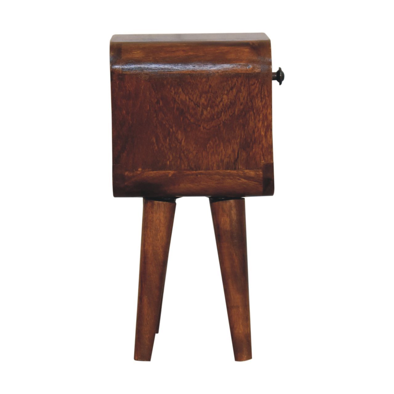 Mini California Curved Nightstand Wth Lower Slot - The Sleep Loft - Online Mattress Showroom NYC