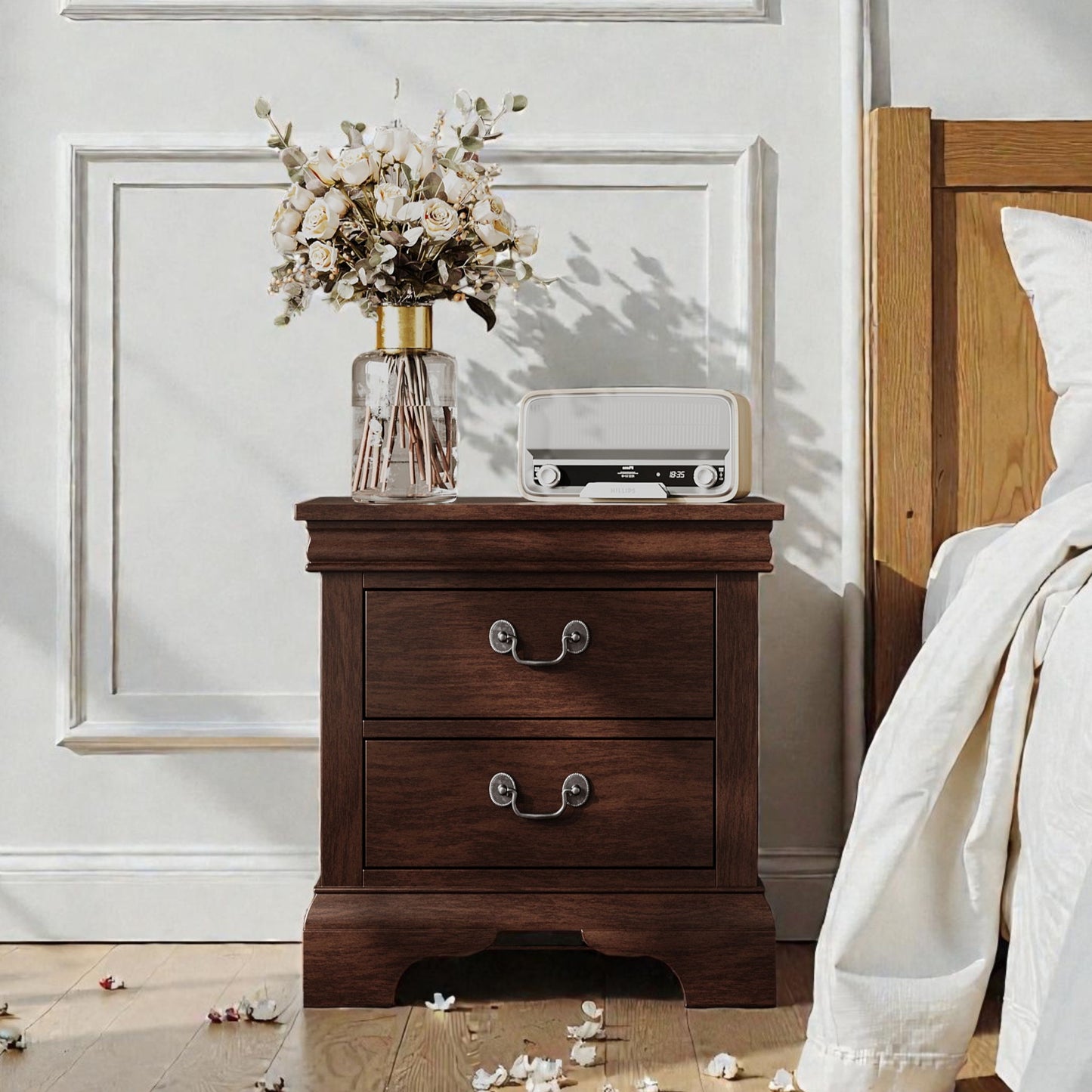 Nightstand With 2 Drawers - The Sleep Loft - Online Mattress Showroom NYC
