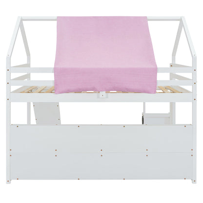 Loft Bed With House Shaped Frame And Tent - The Sleep Loft - Online Mattress Showroom NYC