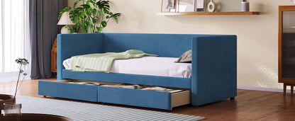 Daybed With Two Drawers And Wood Slat - The Sleep Loft - Online Mattress Showroom NYC