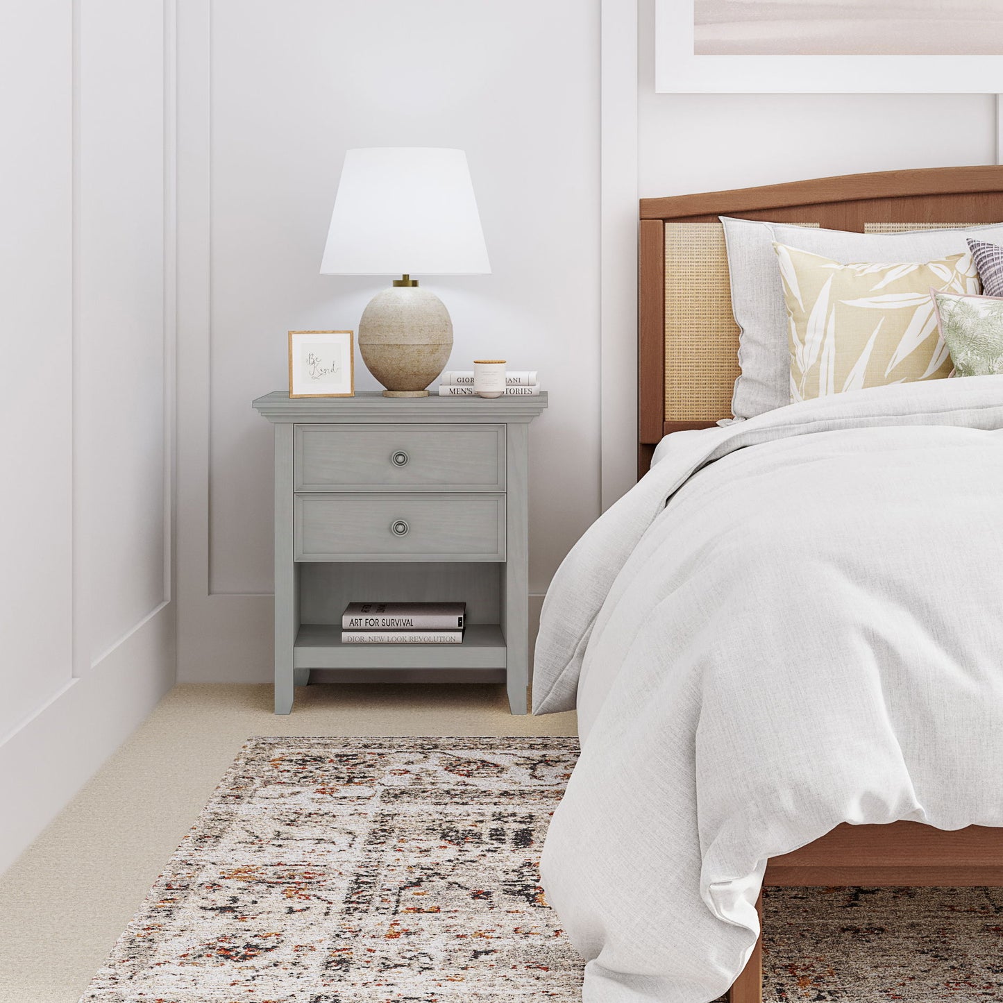 Amherst - Bedside Table, Handcrafted - The Sleep Loft - Online Mattress Showroom NYC