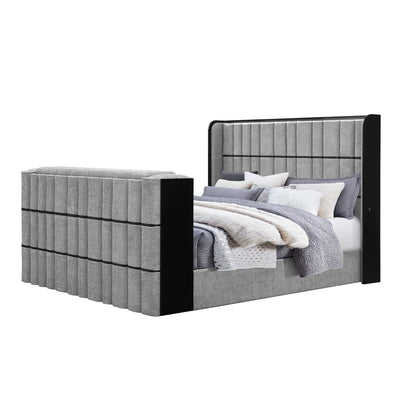 Isaiah - Bed With TV Lift-LED Speakers And Fireplace - The Sleep Loft - Online Mattress Showroom NYC