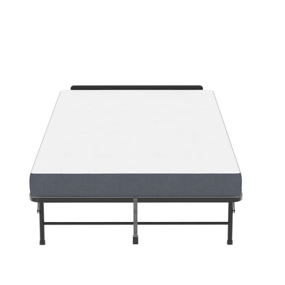Twin Extra Long Folding Bed With Adjustable Headboard, Cot With Memory Foam Mattress - Black - The Sleep Loft - Online Mattress Showroom NYC