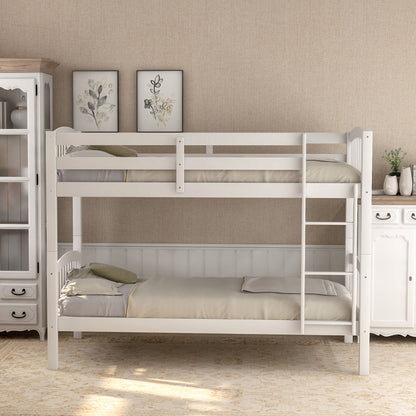 Solid Construction Bunk Bed With Ladder - The Sleep Loft - Online Mattress Showroom NYC