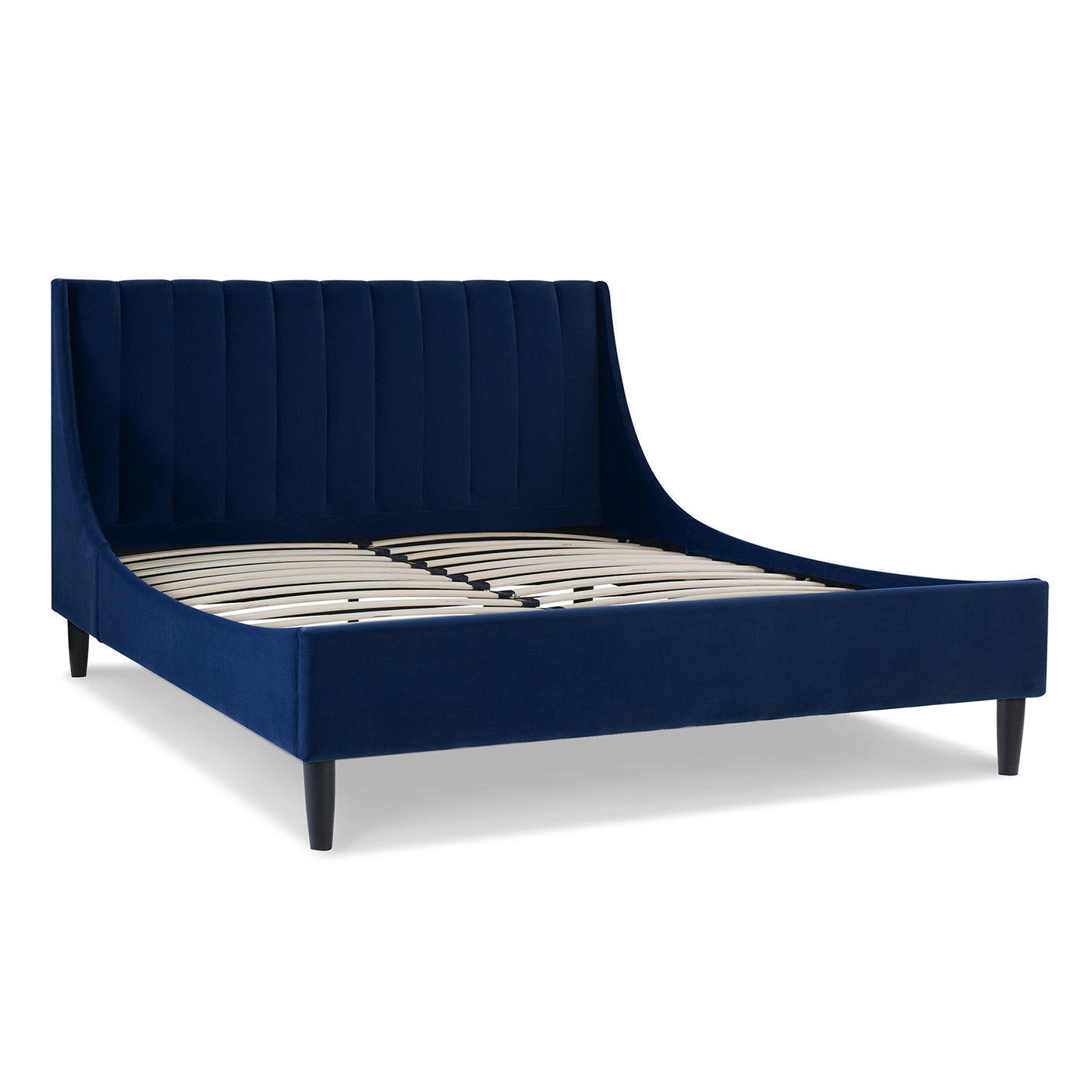Aspen - Vertical Tufted Modern Headboard Platform Bed Set - The Sleep Loft - Online Mattress Showroom NYC