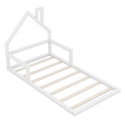 Floor Bed With House Shaped Headboard - The Sleep Loft - Online Mattress Showroom NYC
