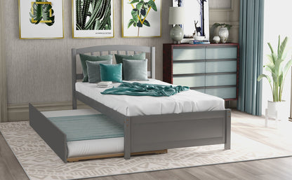 Platform Bed Wood Bed Frame With Trundle - The Sleep Loft - Online Mattress Showroom NYC