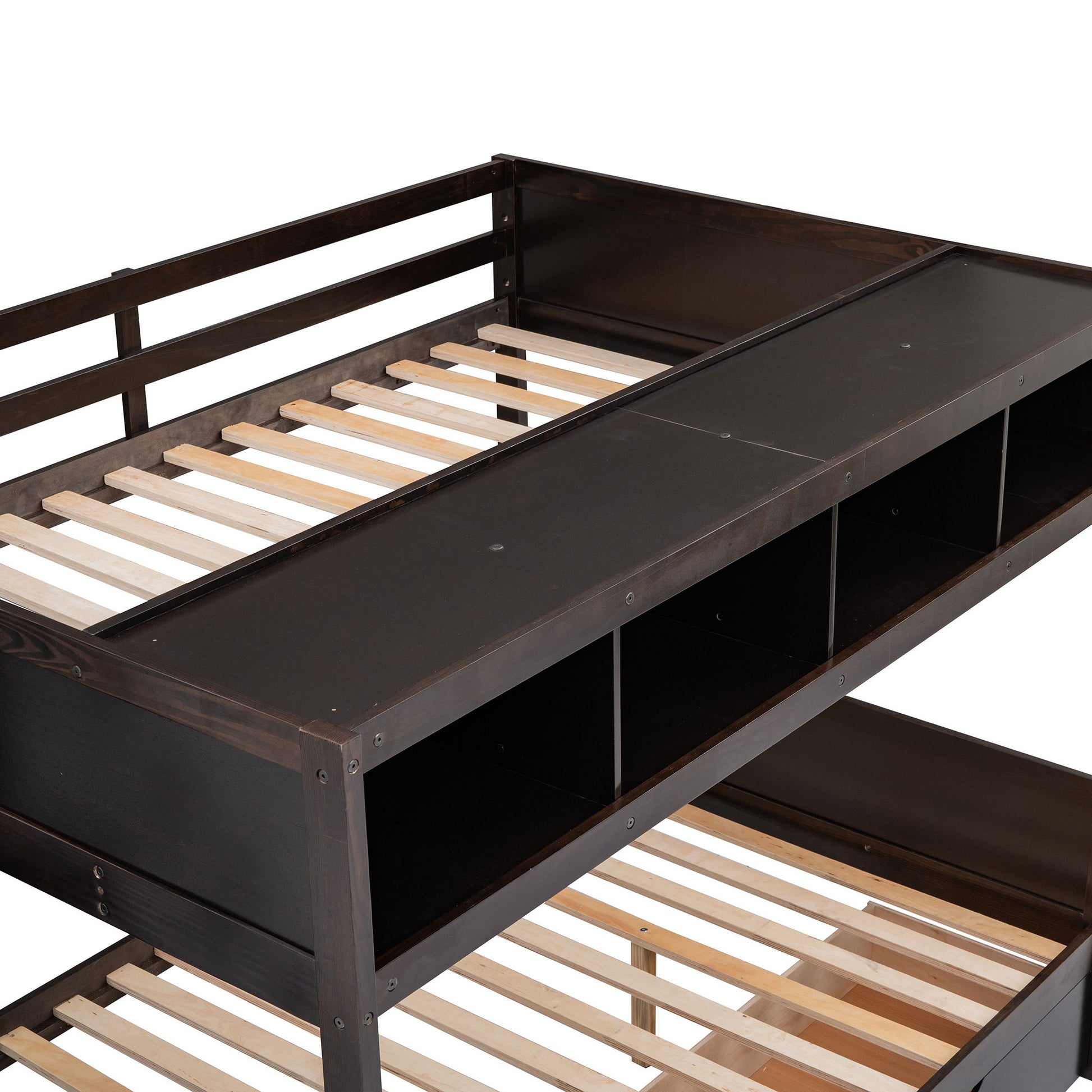 Bunk Bed With Shelfs, Storage Staircase And 2 Drawers - The Sleep Loft - Online Mattress Showroom NYC
