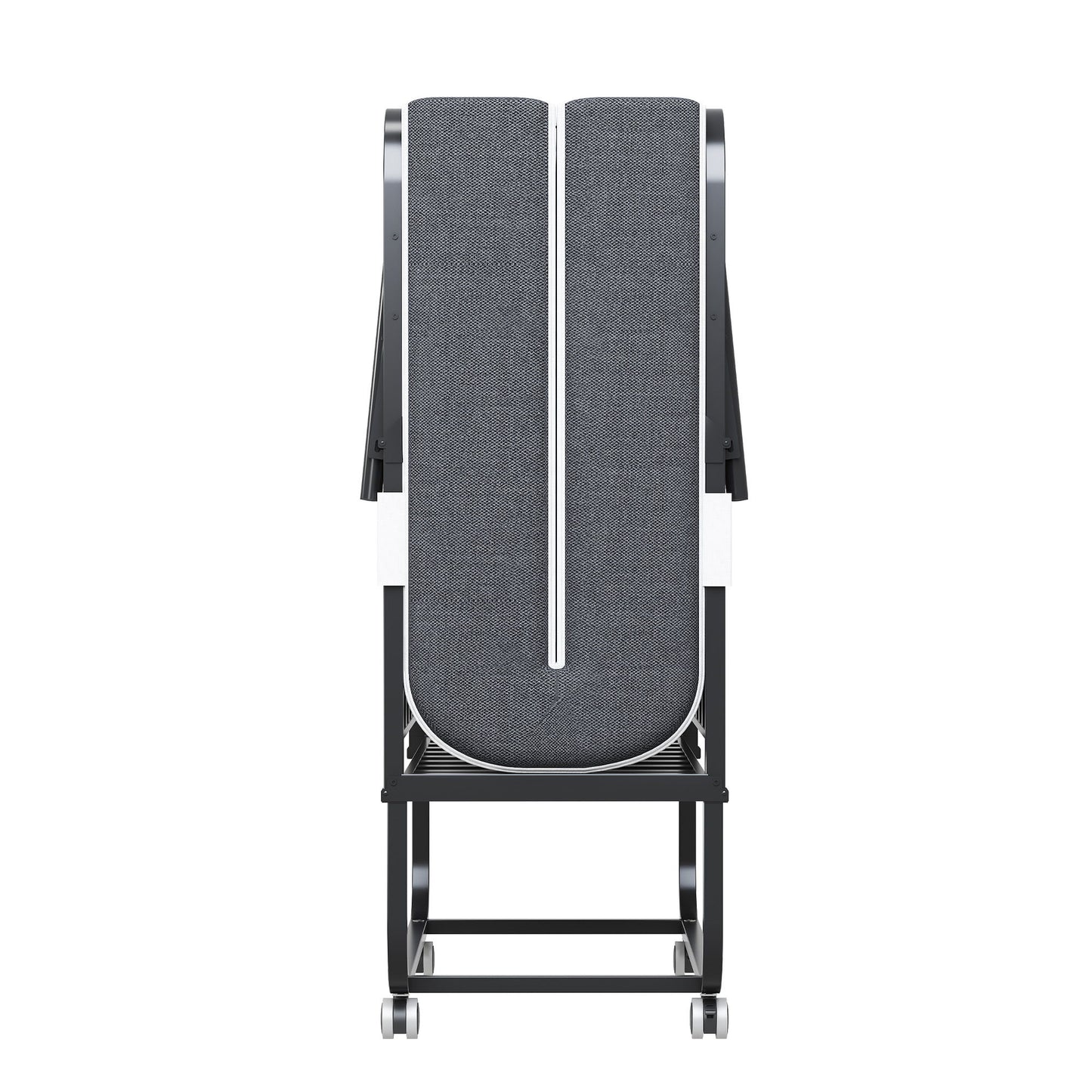 Twin Extra Long Folding Bed For Tall People, Heavy-Duty Rollaway Guest With Memory Foam Mattress - Black - The Sleep Loft - Online Mattress Showroom NYC
