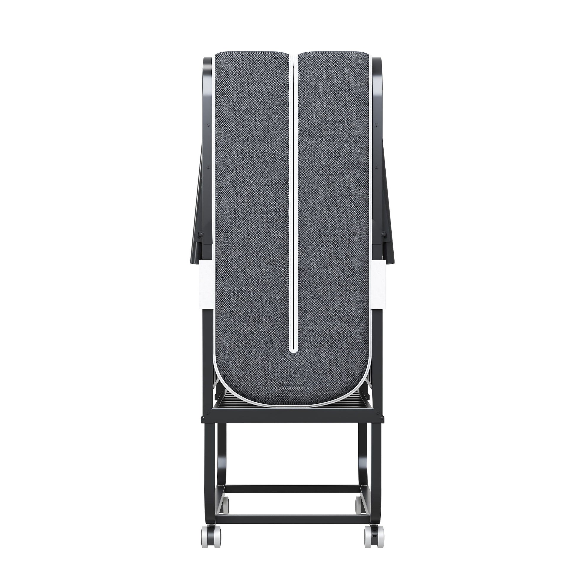 Twin Extra Long Folding Bed For Tall People, Heavy-Duty Rollaway Guest With Memory Foam Mattress - Black - The Sleep Loft - Online Mattress Showroom NYC