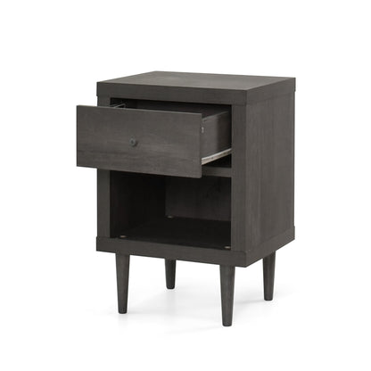 Nystrom - Single Drawer Nightstand - The Sleep Loft - Online Mattress Showroom NYC