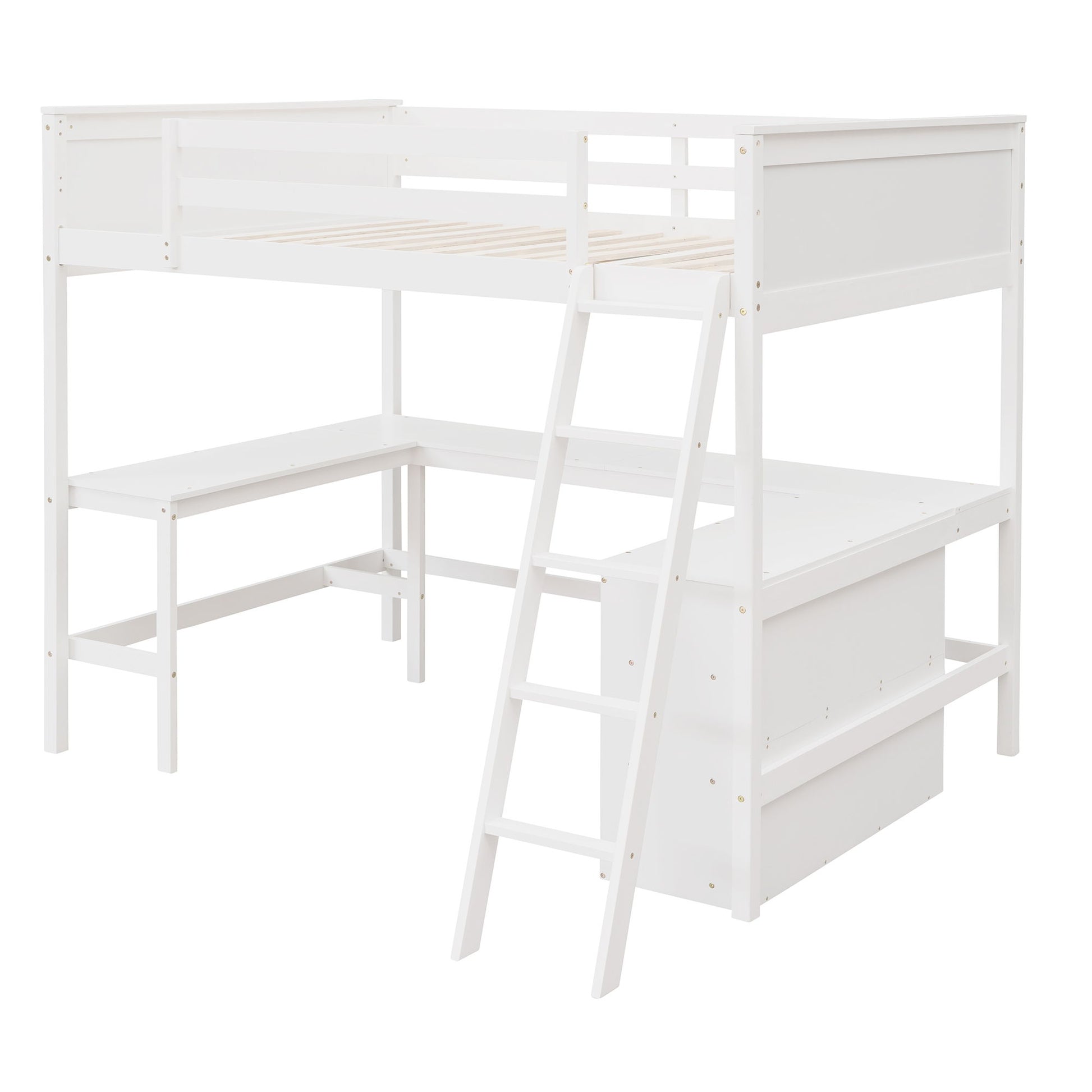Loft Bed With Shelves With Desk - The Sleep Loft - Online Mattress Showroom NYC