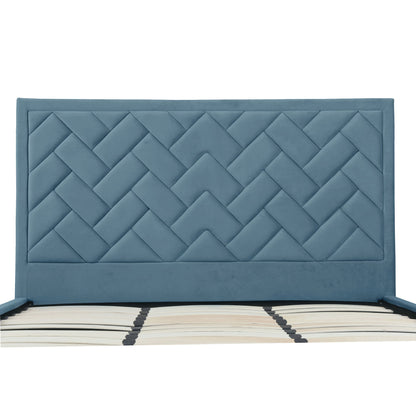 Crosby - Bed With Upholstered Headboard And Slats - The Sleep Loft - Online Mattress Showroom NYC