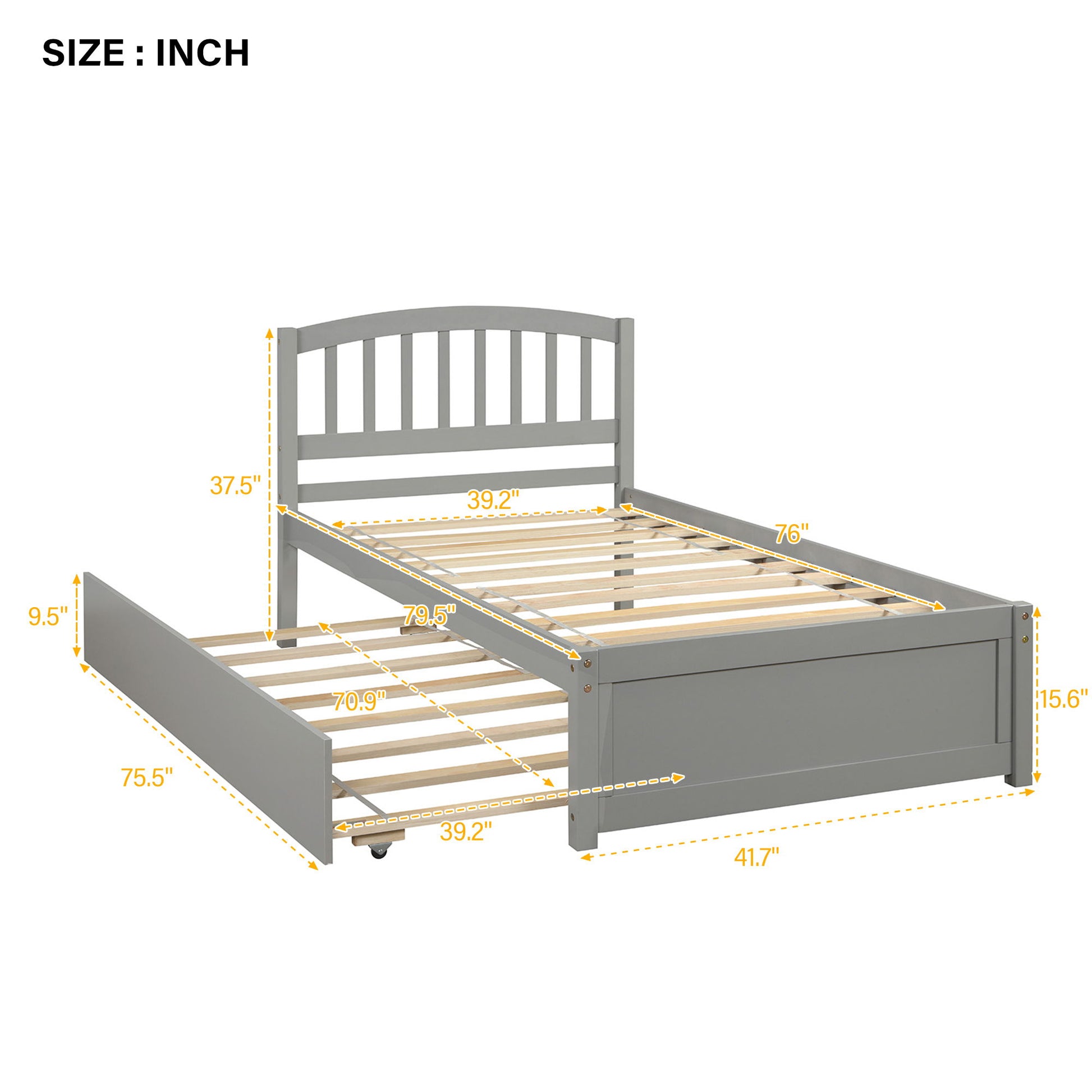 Platform Bed Wood Bed Frame With Trundle - The Sleep Loft - Online Mattress Showroom NYC