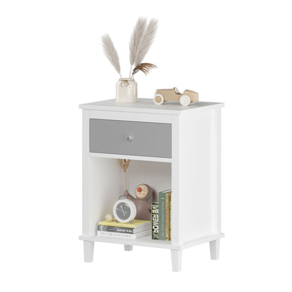 Nightstand With 1 Drawer 1 Shelf - The Sleep Loft - Online Mattress Showroom NYC