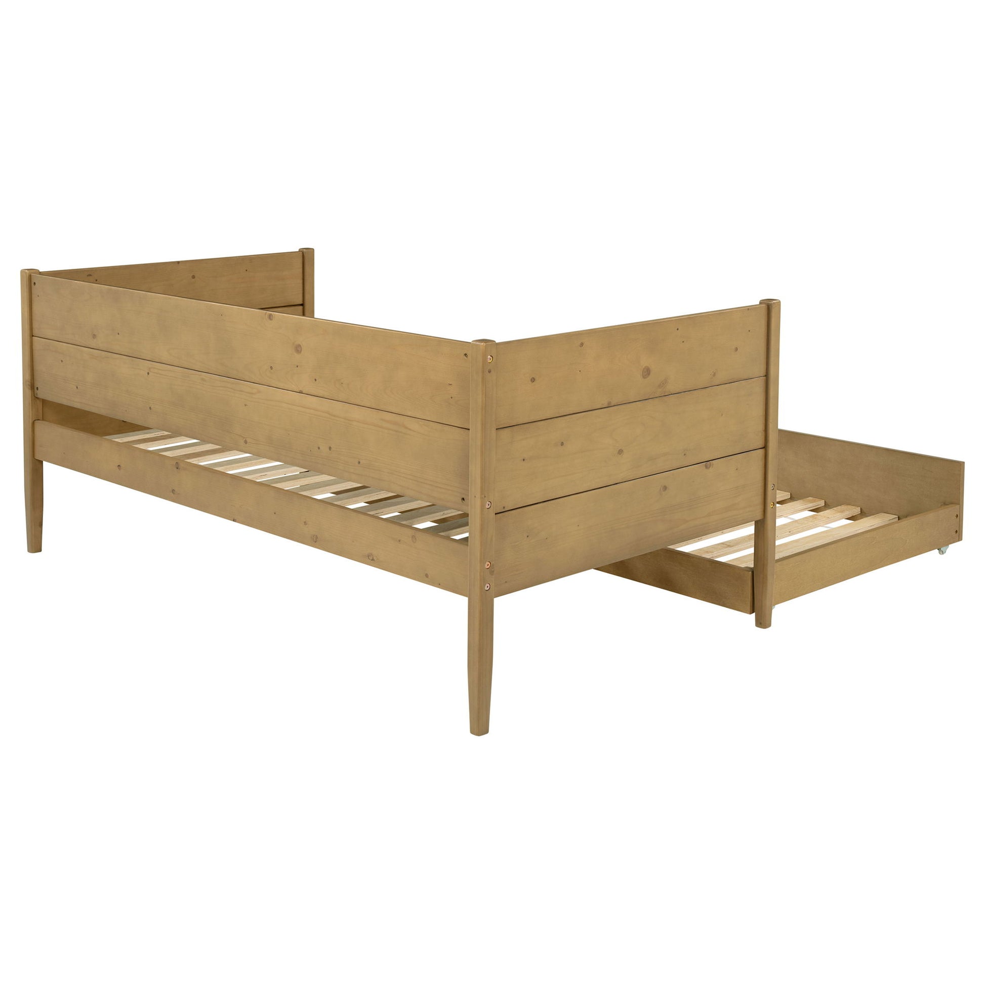 Stewart - Twin Daybed With Trundle - Natural - The Sleep Loft - Online Mattress Showroom NYC