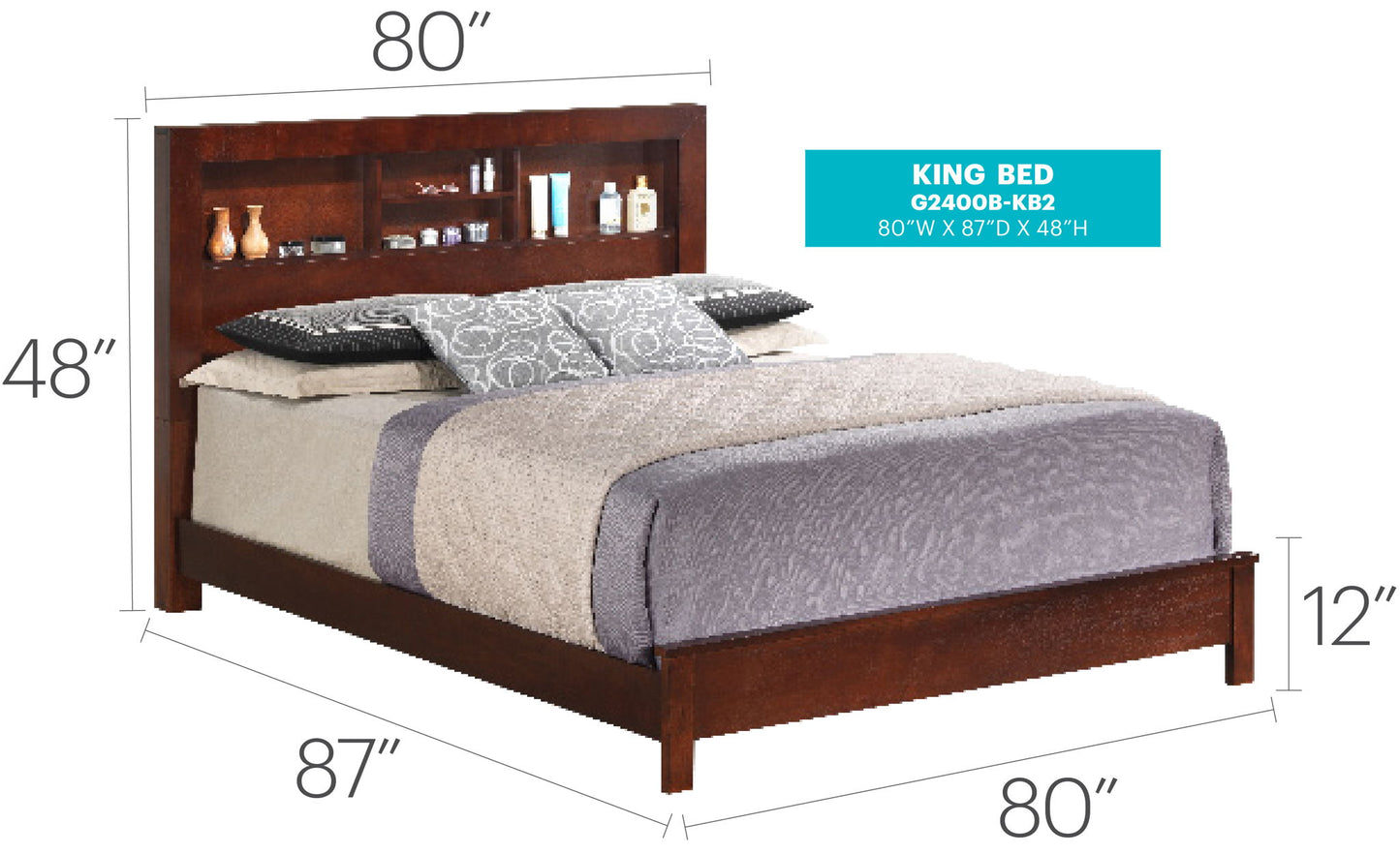 Bed With Transitional Design Stylish - The Sleep Loft - Online Mattress Showroom NYC