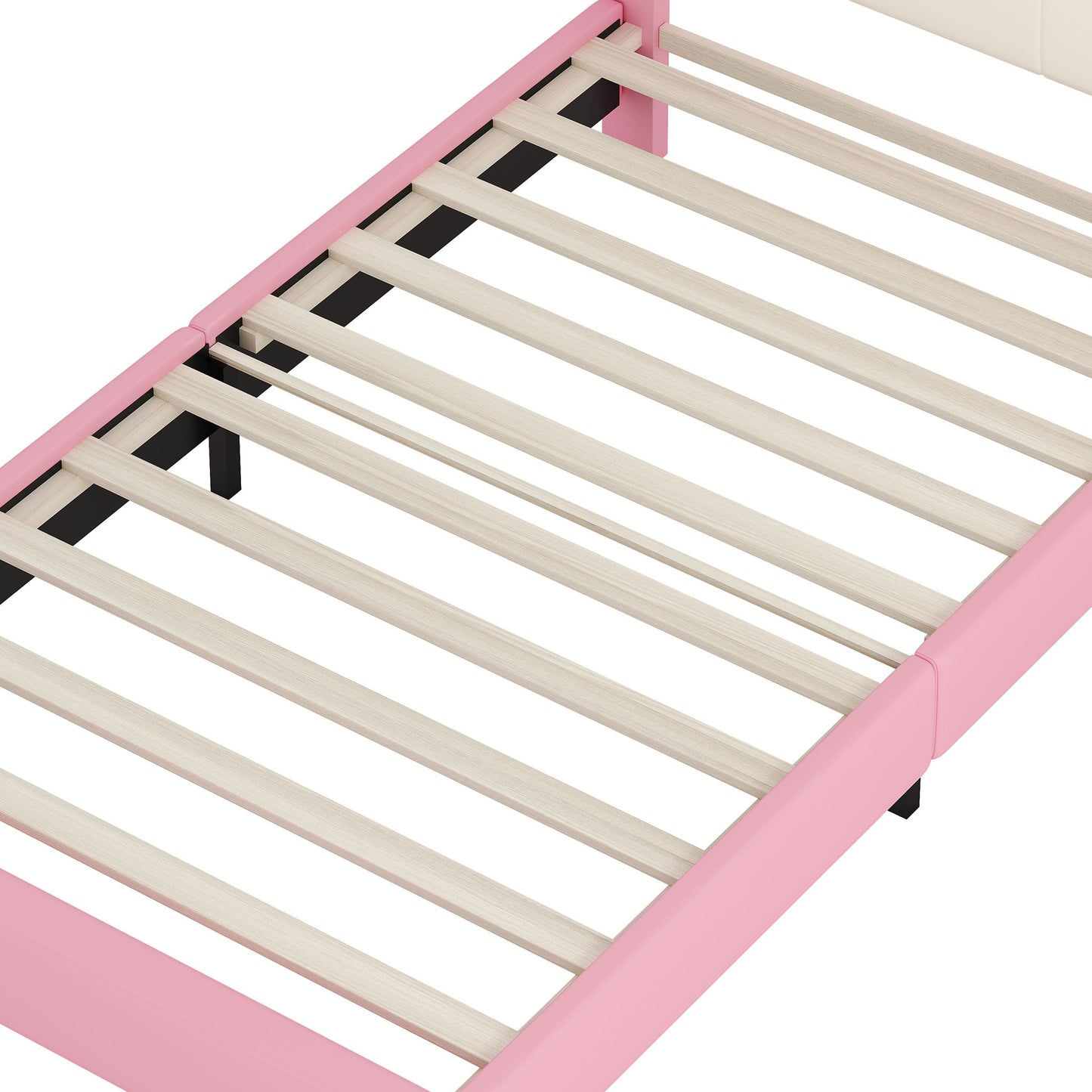 Upholstered Princess Platform Bed With Crown Headboard - The Sleep Loft - Online Mattress Showroom NYC