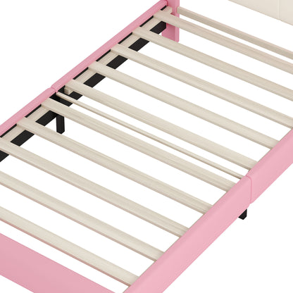 Upholstered Princess Platform Bed With Crown Headboard - The Sleep Loft - Online Mattress Showroom NYC