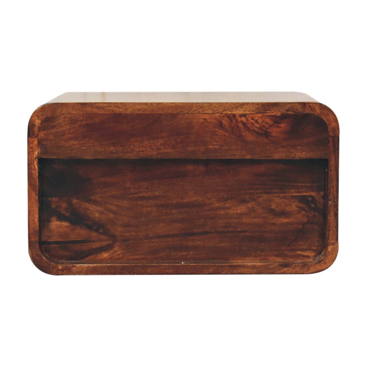 Curved Wall Mounted Bedside Nightstand - The Sleep Loft - Online Mattress Showroom NYC