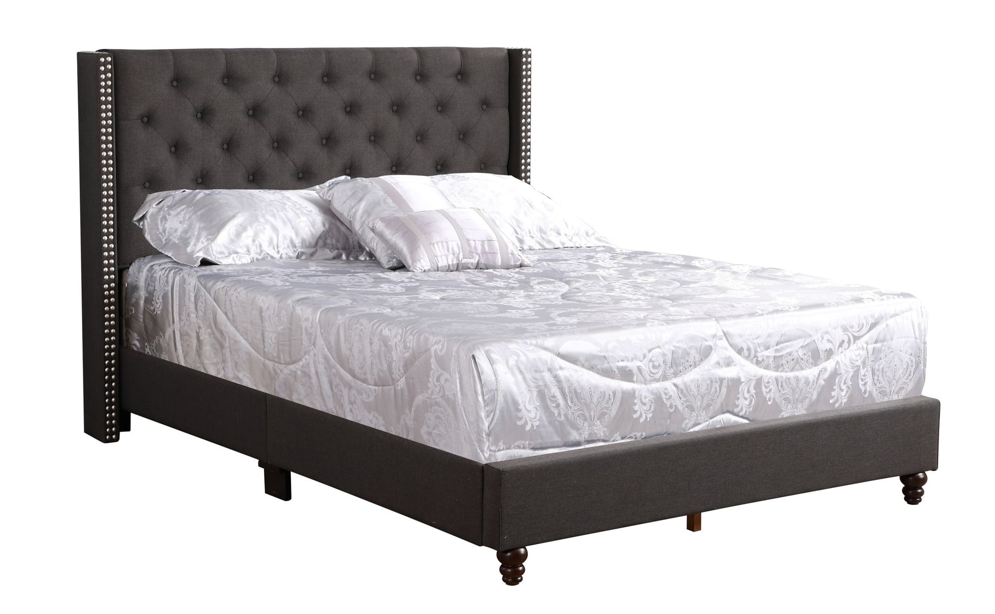 Nailhead Bed Transitional Vibrant - The Sleep Loft - Online Mattress Showroom NYC