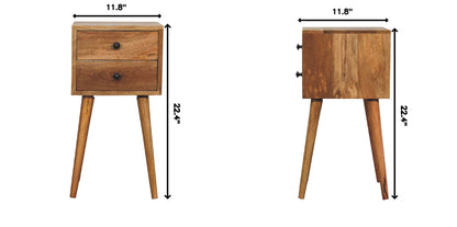 Mini 2 Drawer Nightstand - The Sleep Loft - Online Mattress Showroom NYC