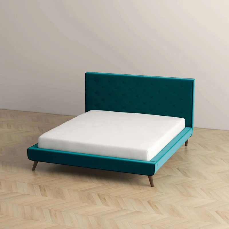 Dillon - Velvet Platform Bed - The Sleep Loft - Online Mattress Showroom NYC