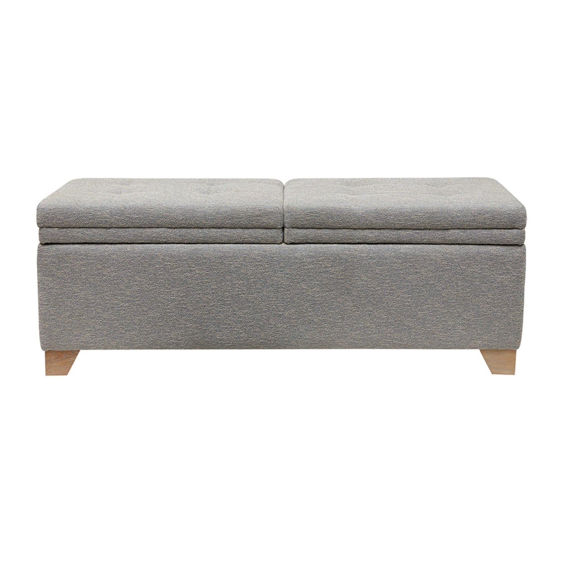 Soft Close Upholstered Storage Bench, Convenient Design - The Sleep Loft - Online Mattress Showroom NYC