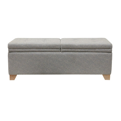 Soft Close Upholstered Storage Bench, Convenient Design - The Sleep Loft - Online Mattress Showroom NYC