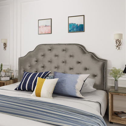 Luella - Button Tufted Upholstered Headboard - The Sleep Loft - Online Mattress Showroom NYC