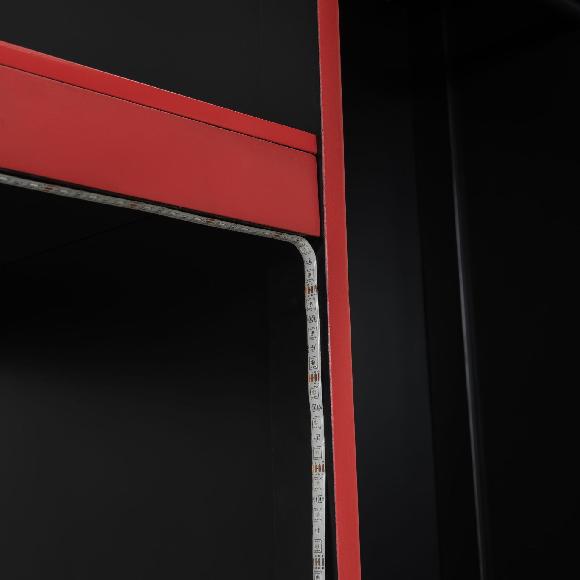 Gaming Loft Bed With Built In Desk, Wardrobe, LED Lighting And Drawer - The Sleep Loft - Online Mattress Showroom NYC