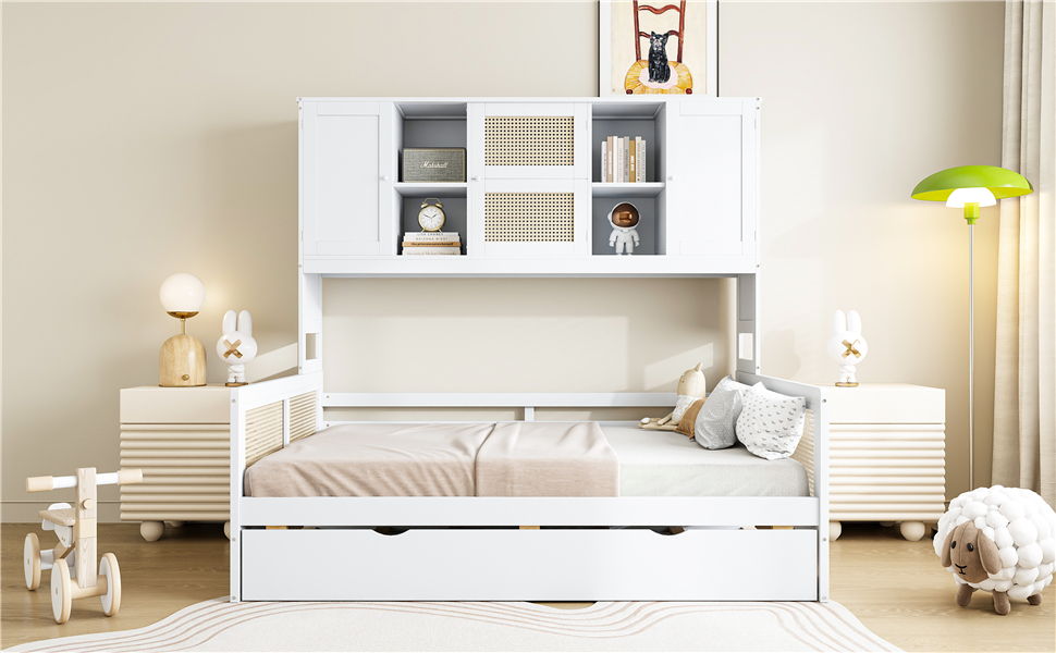 Daybed And All In One Cabinet And Shelf - The Sleep Loft - Online Mattress Showroom NYC