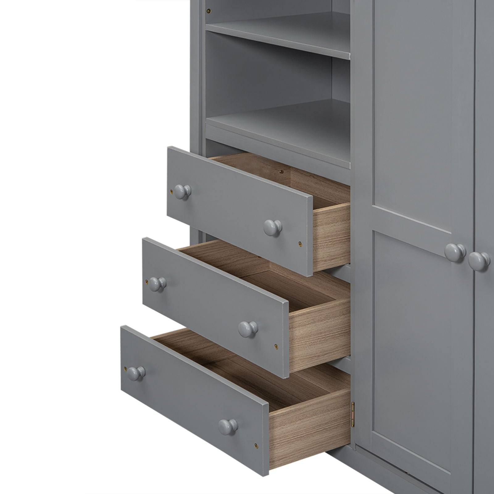 Loft Bed With Built In Wardrobe, Shelves And Drawers - The Sleep Loft - Online Mattress Showroom NYC