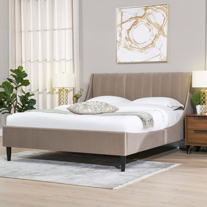 Aspen - Vertical Tufted Modern Headboard Platform Bed Set - The Sleep Loft - Online Mattress Showroom NYC