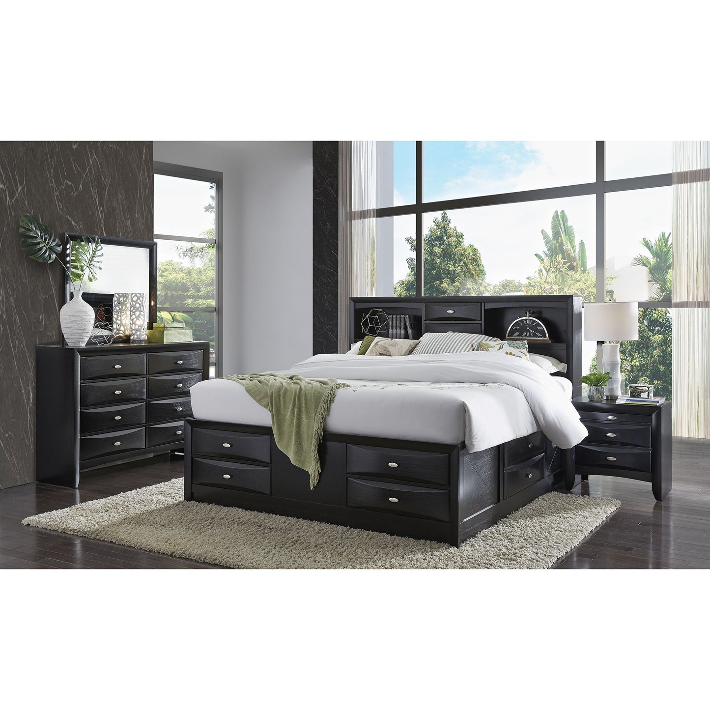 Lucille - Nightstand With Spacious Drawers - The Sleep Loft - Online Mattress Showroom NYC