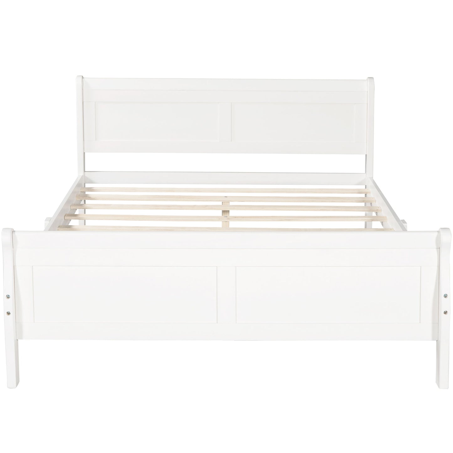Platform Bed Frame Mattress Foundation Sleigh Bed With Headboard / Footboard / Wood Slat Suppor - The Sleep Loft - Online Mattress Showroom NYC