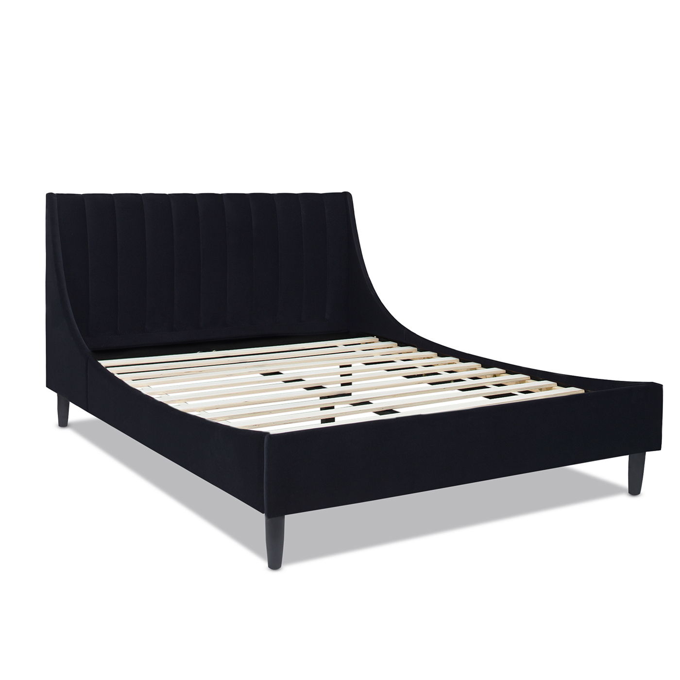 Aspen - Vertical Tufted Modern Headboard Platform Bed Set - The Sleep Loft - Online Mattress Showroom NYC