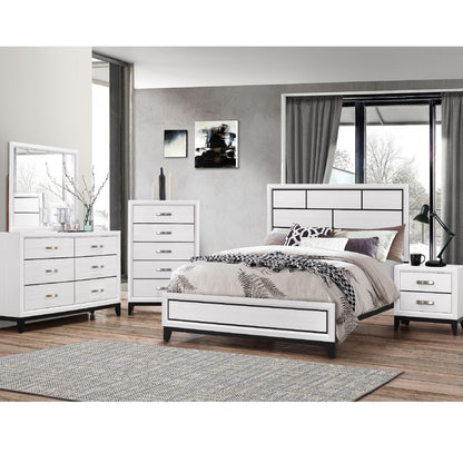 2 Drawer Nightstand With Handles Furniture For Bedroom - White - The Sleep Loft - Online Mattress Showroom NYC