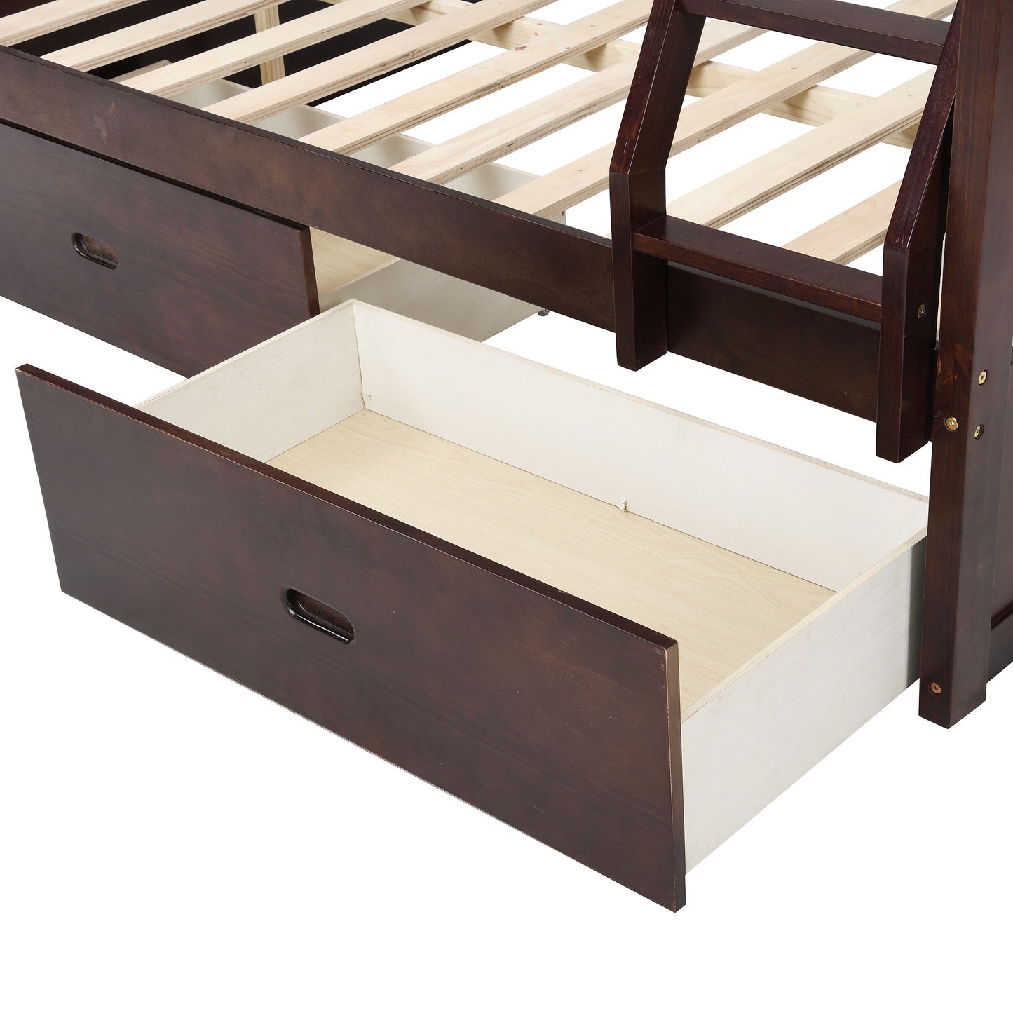 Bunk Bed With Ladder, And Safety Guard Rails - The Sleep Loft - Online Mattress Showroom NYC